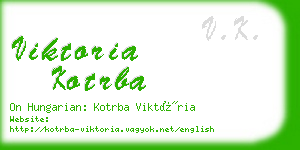 viktoria kotrba business card